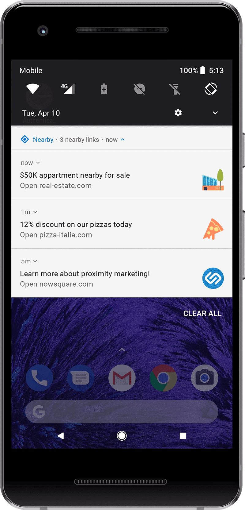 notificaciones beacon