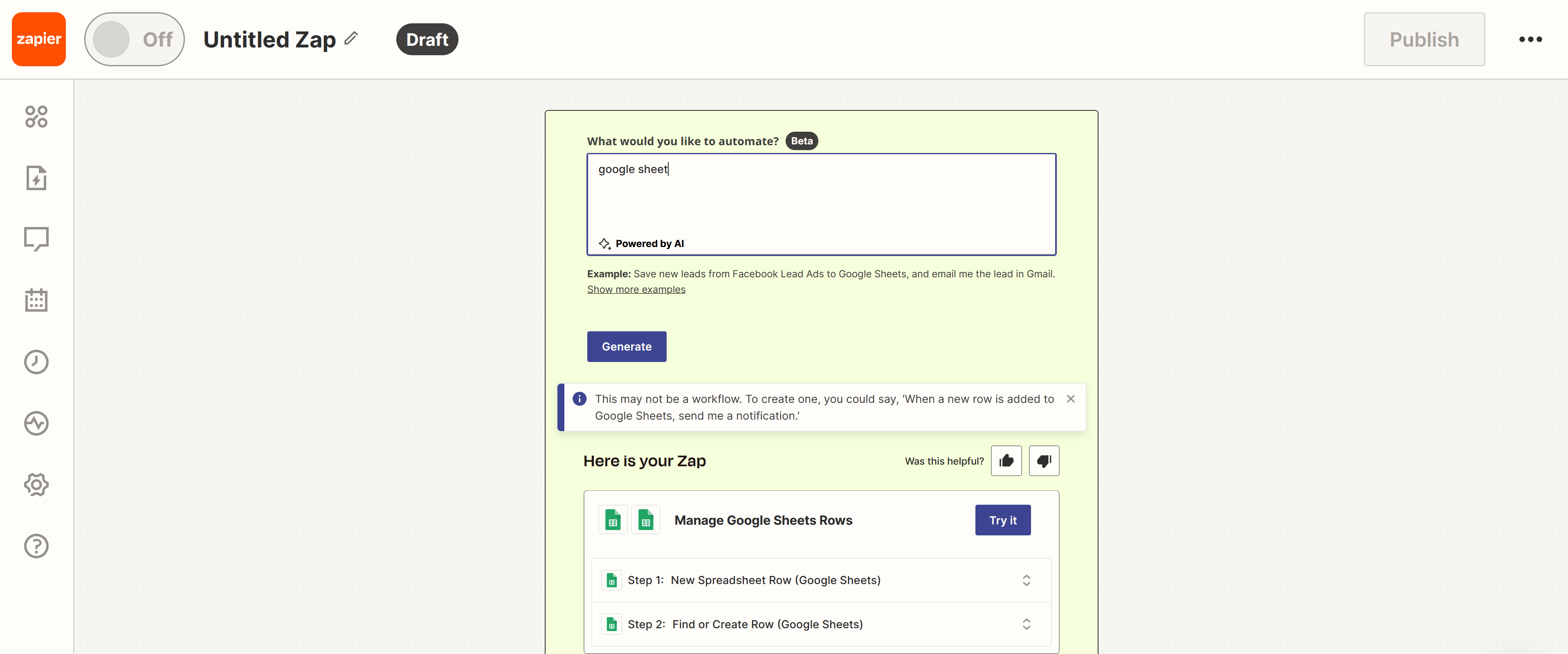 Step 3 - Set up Zapier trigger application