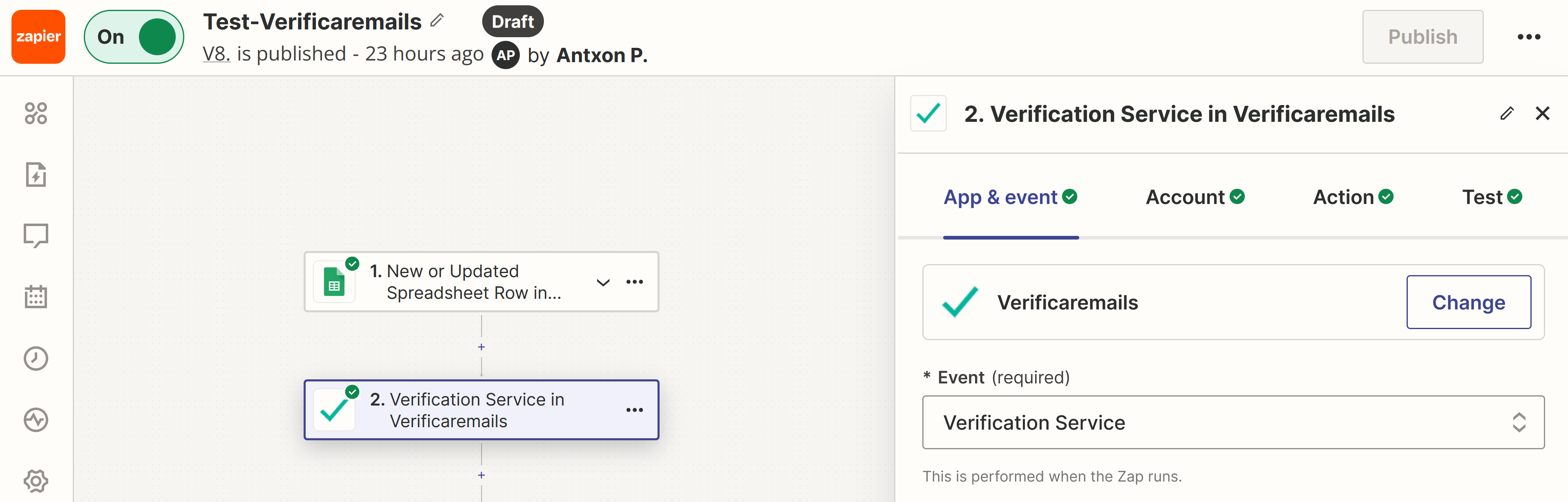 Zapier - Verification services