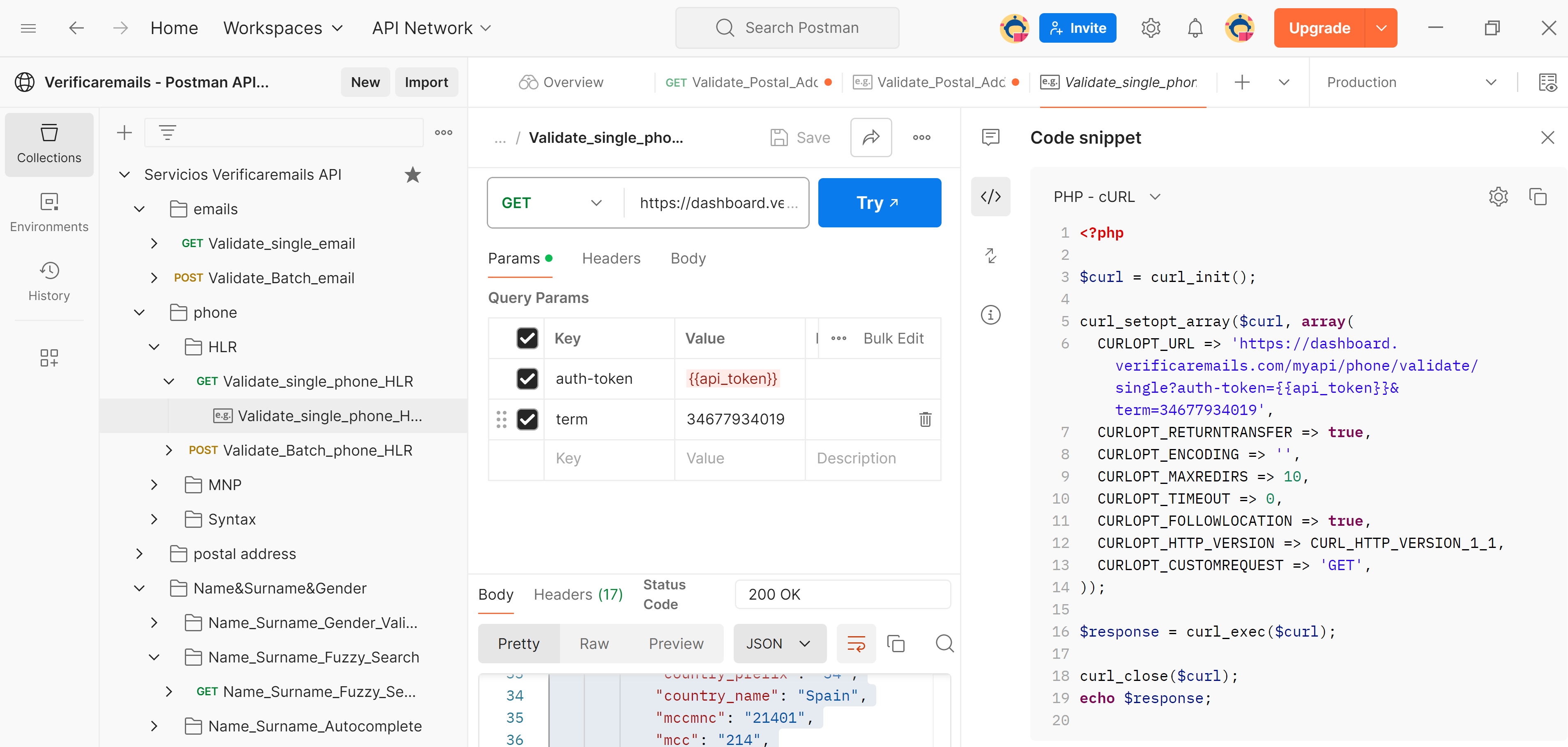 API HLR Lookup para validar números de teléfono - Verificaremails