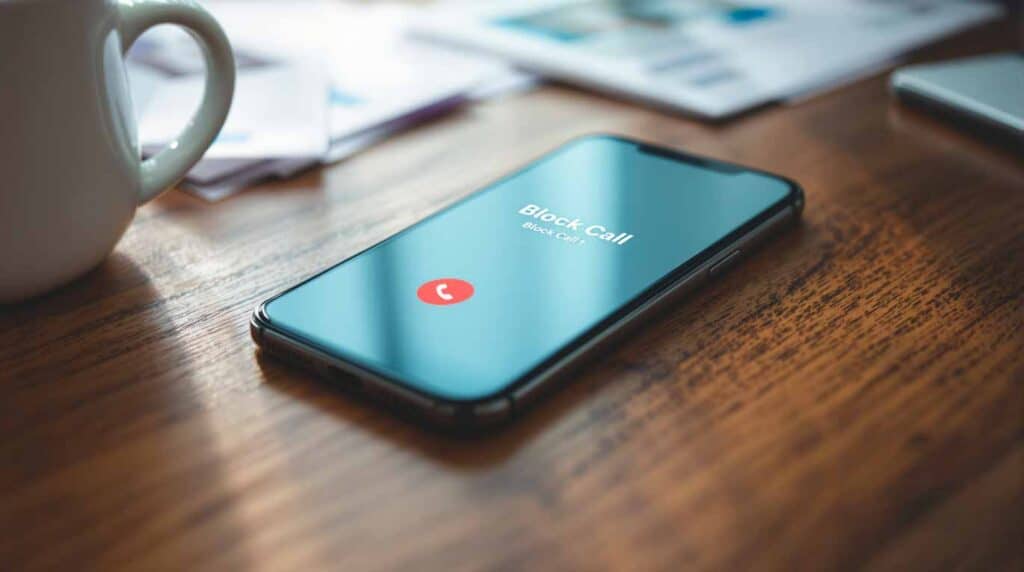 LLamada bloqueada por teléfono en campañas de telemarketing