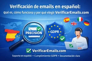 verificación de emails en español