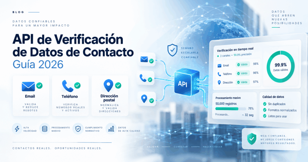 API for validating contact data